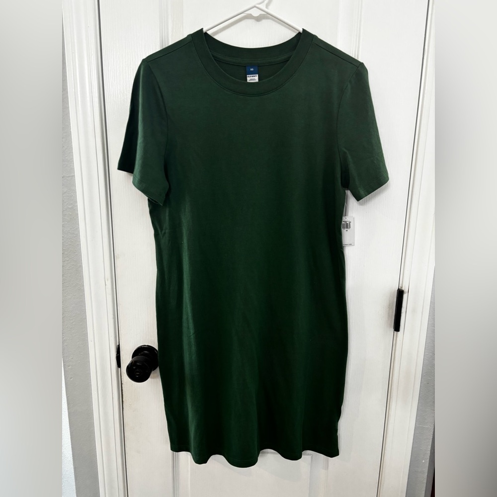 NWT Women's Green Old Navy T-Shirt Dress in green
